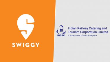Indian Railway Catering and Tourism Corporation Ties Up With Swiggy for Supply and Delivery of Pre-Ordered Meals To Train Passengers Through IRCTC E-Catering Portal